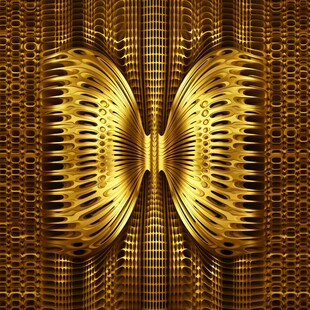 4d金色线条艺术