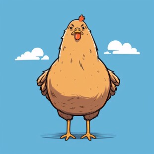 原创卡通鸡