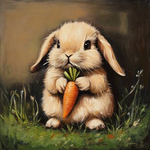 吃胡萝卜的兔兔