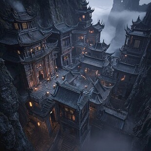 阴间地府鬼城场景