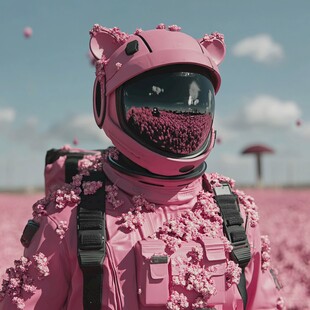 粉红色的超现实世界
