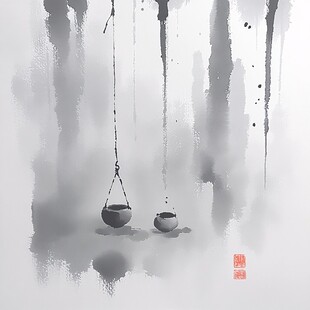 禅水墨画