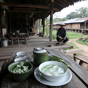 缅甸娘水镇衣食居行