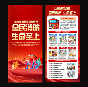 消防安全展架