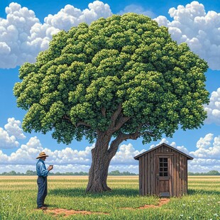 大树与小屋