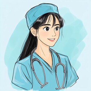 女医生插画