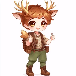 小鹿卡通代言人