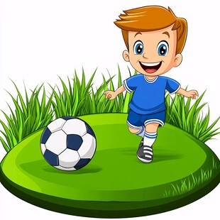 踢足球卡通动漫