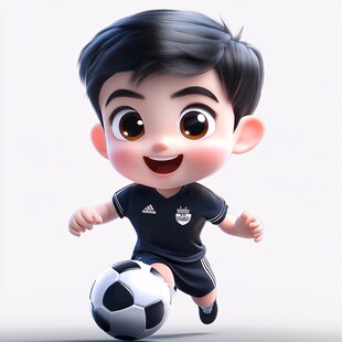 q版足球男孩