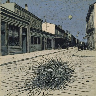 阿根廷插画手绘装饰画