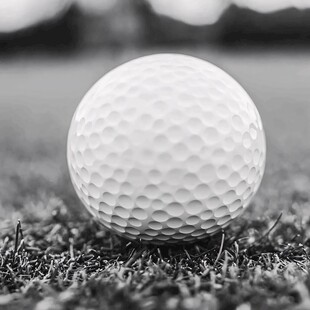 高尔夫球特写
