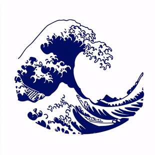 日式海浪logo