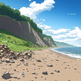 动漫海边