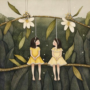 闺蜜插画