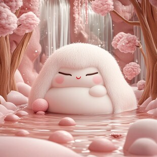 毛茸茸风格插画