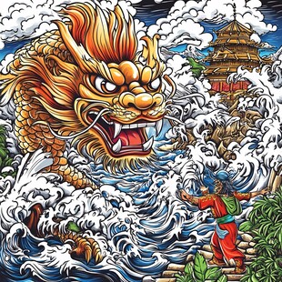 龙年文创插画