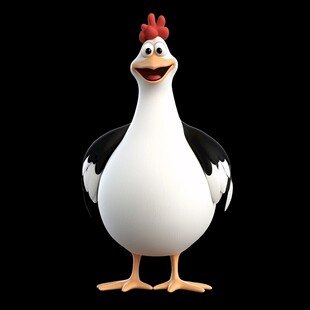 白鸡卡通代言人