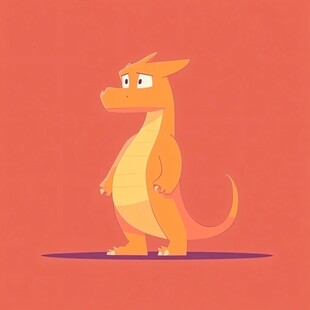 呆萌小恐龙形象