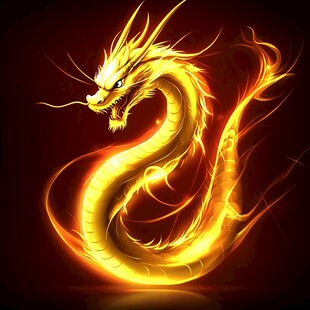 金色龙纹金龙苍龙青龙