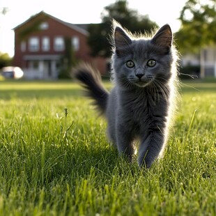 奔跑的小猫