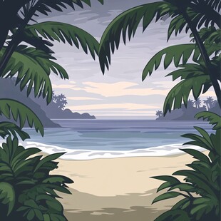 热带风光海滨风光