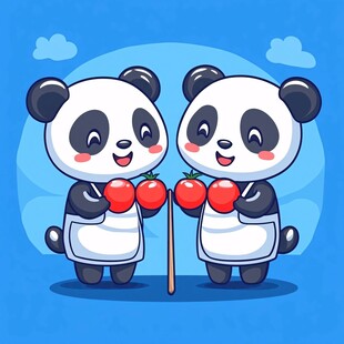 爱熊猫吉祥物