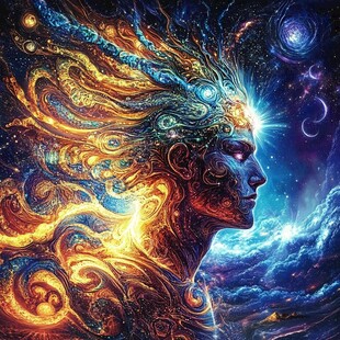 大轮梵天原创插画