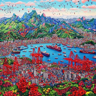 魅力蛇口装饰画艺术