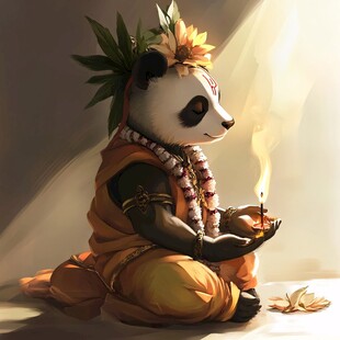 拟人化熊猫