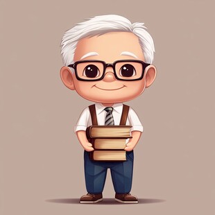卡通老教授头像