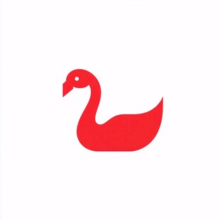 鸭子图形设计logo