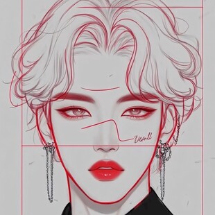 高级感女插画