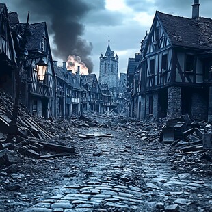 灾难片海报背景