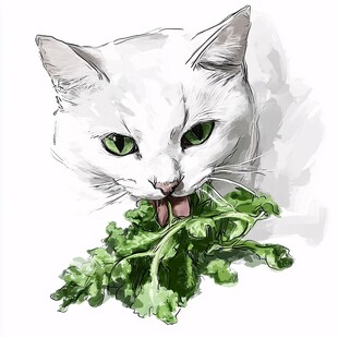 猫粮插画