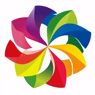 五色花logo设计