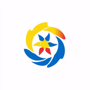 五彩星形logo