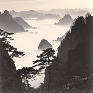 迎客松日出