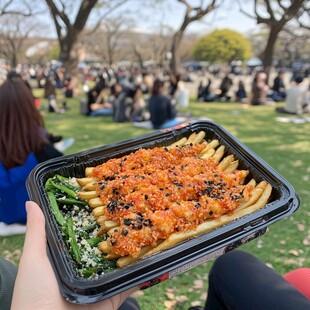 鸡柳烤盘饭