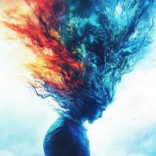 创意酷炫特效晕染印刷