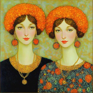 魅力金娃娃装饰画艺术