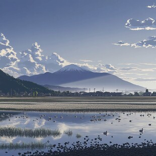 富士山下美景