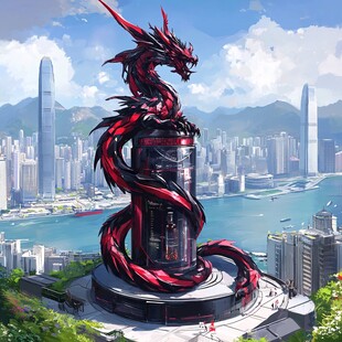 板绘龙