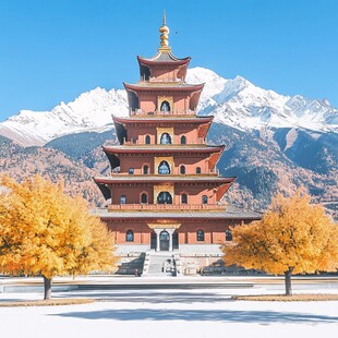 雪山古楼