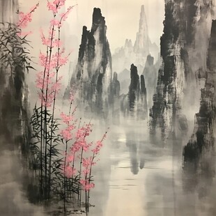 漓江墙画