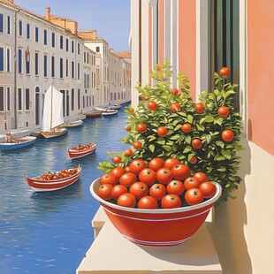 小番茄国风插画