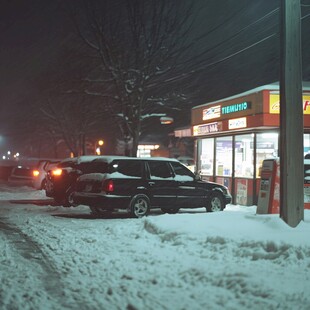 风雪街头