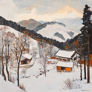 雪村油画