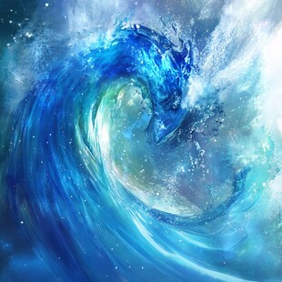 海洋流体画宇宙