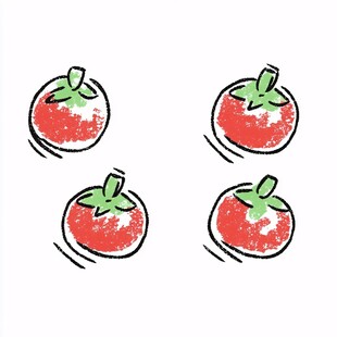 冰糖小番茄插画