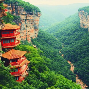 美丽宝泉风光